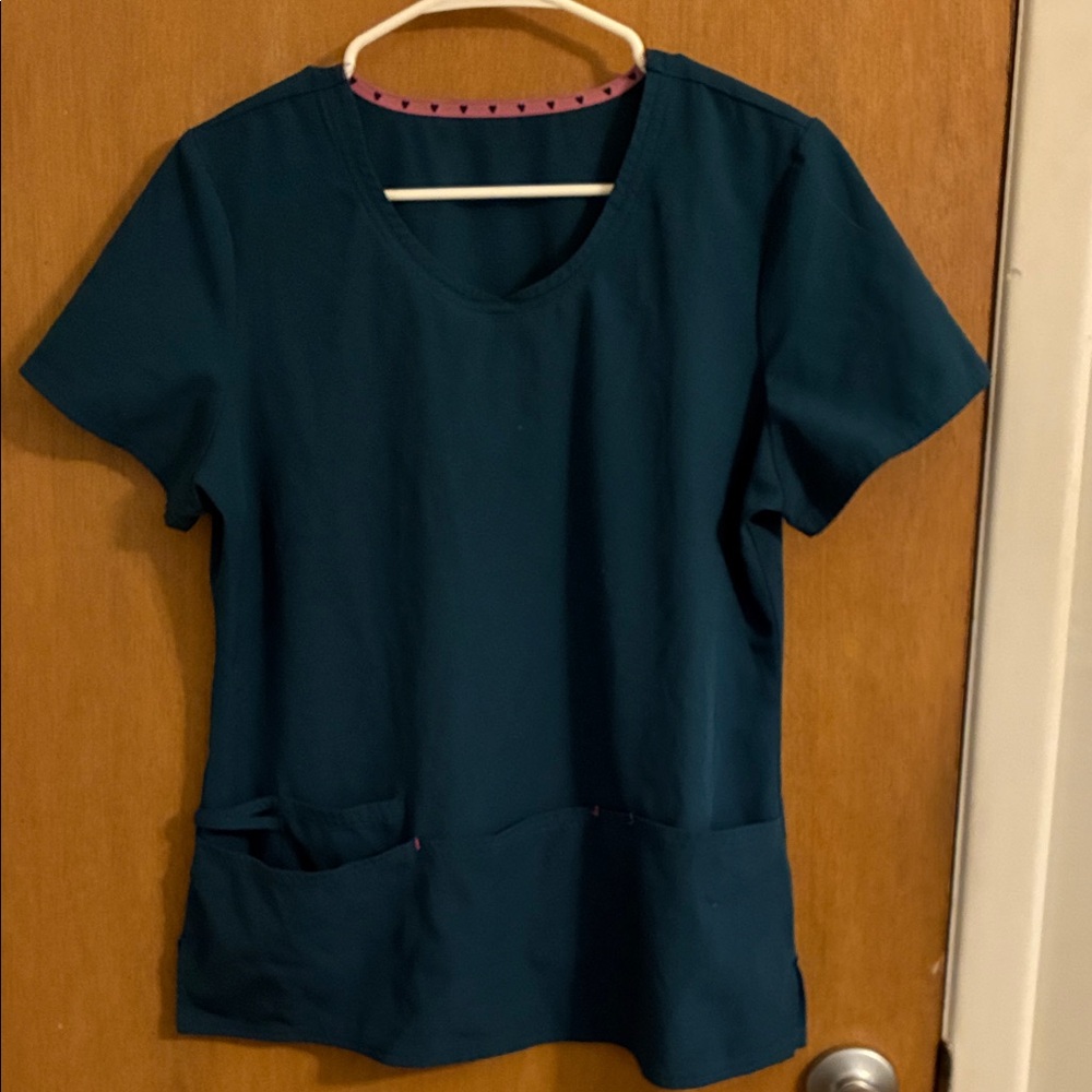 Teal HeartSoul Women's Scrub Top, Pants included!